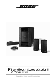 Bose SoundTouchStereo JC Series II Wi-Fi Owners Guide