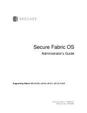 HP AA979A Brocade Secure Fabric OS Administrator's Guide (53-1000244-01, November 2006)