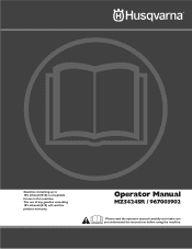 Husqvarna MZ5424SR Owners Manual