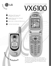 LG VX6100 Data Sheet (English)