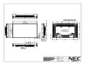 NEC P461 P461 : mechanical drawing