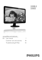 Philips 232E2SB User manual