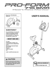 ProForm 715 Smr Bike Uk Manual