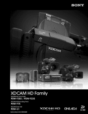Sony PDWU1 Family Brochure (XDCAM HD Family)