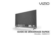 Vizio D650i-C3 Quickstart Guide (French)
