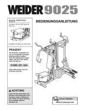 Weider 9025 German Manual
