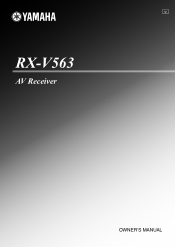 Yamaha RX-V563 Owner's Manual