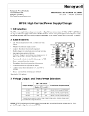 Honeywell HPS5 Installation Guide