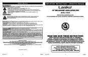 Lasko M16900 User Manual