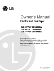 LG DLE5977S Owners Manual