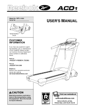 Reebok Acd1 Treadmill Uk Manual