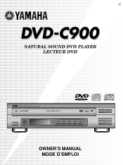 Yamaha DVD-C900GL DVD-C900GL Manual