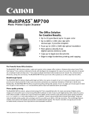 Canon MultiPASS MP700 MP700_spec.pdf