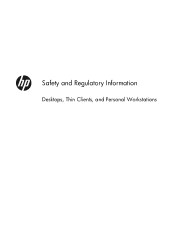 HP Pavilion HPE h8-1100 Safety and Regulatory Information