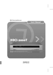 Humax HDCI-2000T User Manual