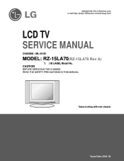 LG RZ-15LA70 Service Manual