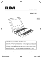 RCA BRC3087 BRC3087 Product Manual - Spanish