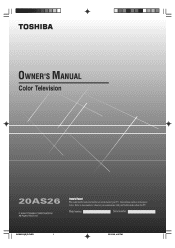 Toshiba 20AS26 User Manual