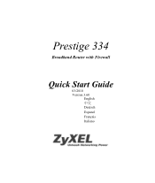 ZyXEL P-334WT Quick Start Guide