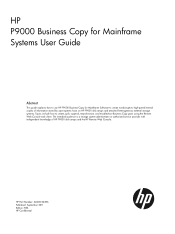 HP XP P9500 HP P9000 Business Copy for Mainframe Systems User Guide (AV400-96386, October 2011)