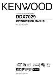 Kenwood DDX7029 User Manual