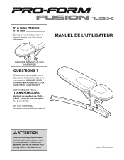 Reebok V2500 Treadmill Canadian French Manual