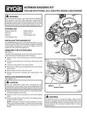 Ryobi ACRM008 Operation Manual
