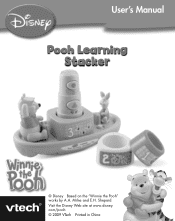 Vtech Winnie The Pooh Learning Stacker User Manual