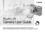 Canon PowerShot S10 PowerShot S10/S20 Camera User Guide