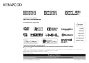 Kenwood DDX9703S User Manual