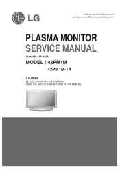LG 42PM1M Service Manual