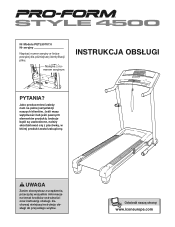 ProForm Style 4500 Treadmill Polish Manual