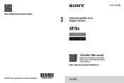 Sony ILCE-9M2 Operating Instructions