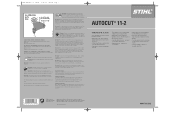 Stihl AutoCut 11-2 Instruction Manual