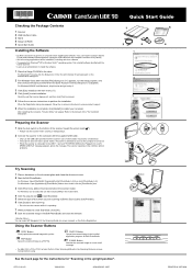 Canon 2167B002 LiDE 90 Quick Start Guide Instructions