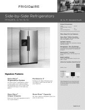 Frigidaire FFHS2611LB Product Specifications Sheet (English)