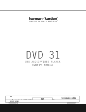 Harman Kardon DVD 31 Owners Manual