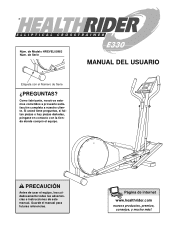 HealthRider E330 Elliptical Spanish Manual