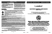 Lasko CT16558 User Manual