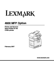 Lexmark 4600 C78x - Setup Guide
