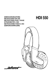 Sennheiser HDI 550 Instructions for Use