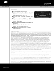 Sony STR-DG910 Marketing Specifications