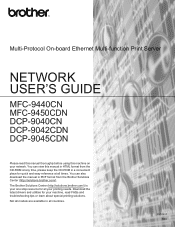 Brother International MFC-9450CDN Network Users Manual - English