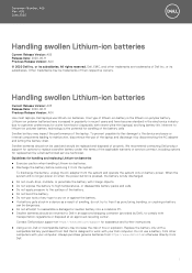 Dell Inspiron 13 5368 2-in-1 Handling swollen Lithium-ion batteries