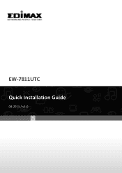 Edimax EW-7811UTC Quick Install Guide