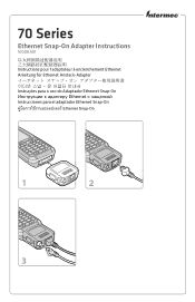 Intermec CN70 70 Series Ethernet Snap-On Adapter Instructions