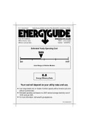 LG LT1013CNR Additional Link - Energy Guide