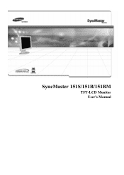 Samsung 151B User Manual (user Manual) (ver.1.0) (English)