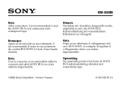 Sony RM-X60M Note