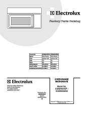 Electrolux E30MH65GSS Wiring Diagram